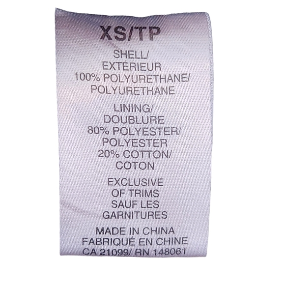 Ardene black long-sleeve zip-up faux leather moto grungecore collared jacket - Picture 14 of 14